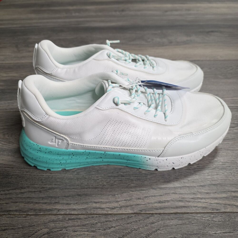 Hey Dude Perfect x Sirocco Alta White/Tropical Teal Size 12 NEW No Box